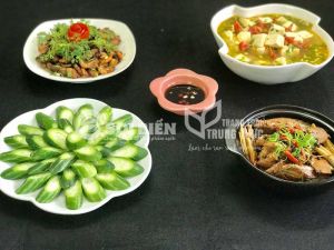 MENU 6 - TÔM RANG THỊT, CÁ BỐNG KHO TIÊU